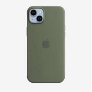 iPhone 14 Plus Silicone Case with MagSafe - Olive
