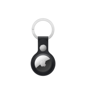 AirTag Leather Key Ring - Midnight